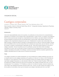 Castigos corporales - Enciclopedia sobre el Desarrollo de la