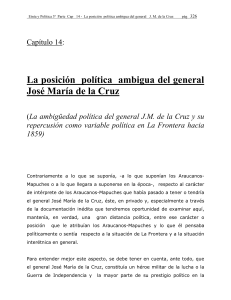 La posición política ambigua del general José María de la Cruz