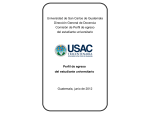 Perfil de Egreso USAC - Coordinadora General de Planificación