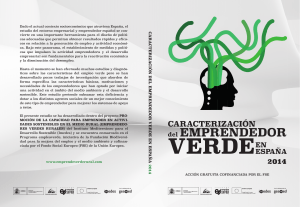 Caracterización del emprendedor verde en España