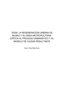 TESIS: LA REGENERACIÓN URBANA DE BILBAO Y SU ÁREA