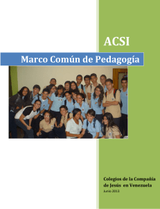 Marco Común de Pedagogía - Centro Virtual Pedagogía Ignaciana