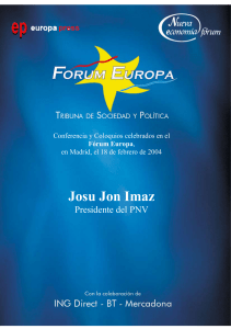 Josu Jon Imaz - Nueva Economía Fórum