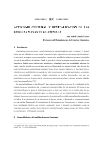 activismo cultural y revitalización de las lenguas mayas en guatemala