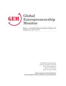 Mujer y actividad Emprendedora Región de Valparaíso 2014-2015