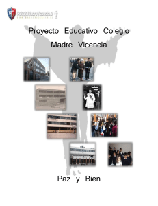 Proyecto Educativo Colegio Madre Vicencia Paz y Bien