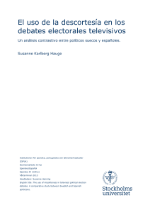 El uso de la descortes&iacute;a en los debates electorales televisivos