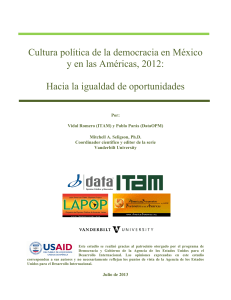 Cultura política de la democracia en México y en las Américas, 2012