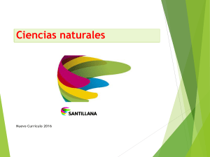 Currículo Ciencias Naturales 2016