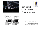 CCA 3351 Computación II: Programación