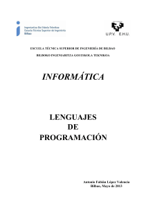 informática lenguajes de programación - Informatica