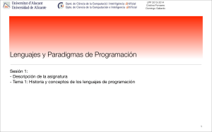 Lenguajes y Paradigmas de Programación