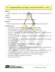 LC-1 Programación Básica con Lenguaje C bajo Linux/Unix/Solaris