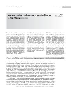 Las creencias indígenas y neo-indias en la frontera MEX/USA