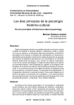 Los diez principios de la psicología histórico
