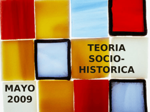 Teoría socio-histórica (Año 2009) (ppt)