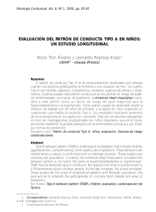 EVALUACIÓN DEL PATRÓN DE CONDUCTA TIPO A EN