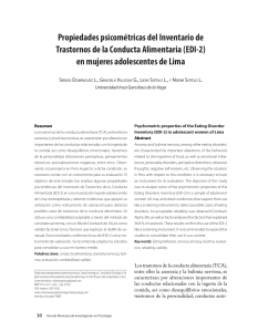 Propiedades psicométricas del Inventario de Trastornos de la