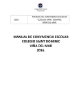 MANUAL DE CONVIVENCIA ESCOLAR COLEGIO SAINT DOMINIC