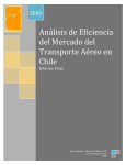 Análisis de Eficiencia del Mercado del Transporte Aéreo en Chile