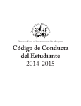 Código de Conducta del Estudiante 2014-2015