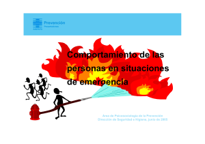 Comportamiento de las personas en situaciones de