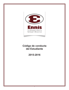 Código de conducta del Estudiante 2015-2016