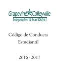 código de conducta estudiantil - Grapevine