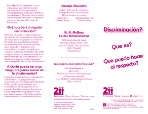 Discriminación? - Township High School District 211