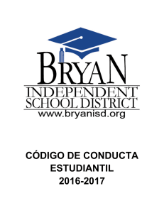 Student Code of Conduct - Bryan