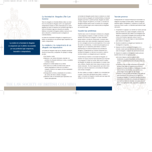 Brochure: Concerned about your lawyer (Spanish)