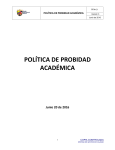 política de probidad académica