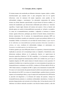 A1. Concepto, alerta y registro - Sociedad Española de Inmunología