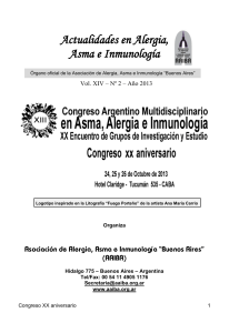 Congreso Argentino Multidisciplinario en Asma, Alergia e