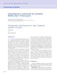 Pathogenesis and treatment of type 1 diabetes mellitus. First part
