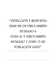 “detección y respuesta inmune de virus herpes humano 6 (vhh