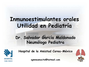 Inmunoestimulantes orales Utilidad en Pediatria