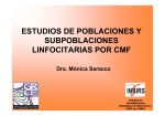estudios de poblaciones y subpoblaciones linfocitarias por cmf