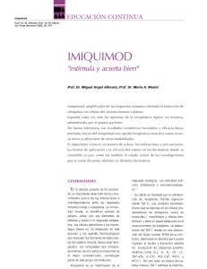imiquimod - Actualizaciones Terapeuticas Dermatologicas y Esteticas