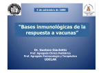 Bases inmunológicas de la respuesta a vacunas