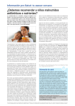 Edición 33: ¿Debemos recomendar a niños malnutridos antibióticos