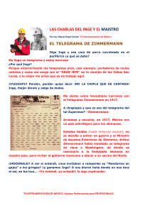 EL TELEGRAMA ZIMMERMANN