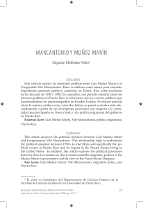 Marcantonio Y MUÑoZ Marín - Portal de Revistas Académicas de la