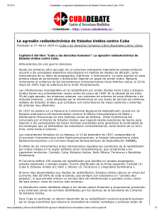 La agresión radioelectrónica de Estados Unidos contra Cuba