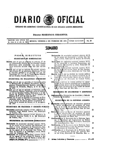 DIARIO OFICIAL Declaración de`propiedad nacional número 58/75