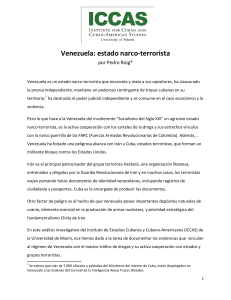 Venezuela: estado narco-terrorista