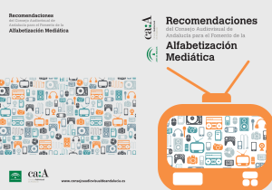 Recomendaciones - Consejo Audiovisual de Andalucía