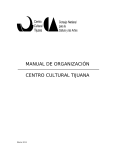 manual de organización centro cultural tijuana