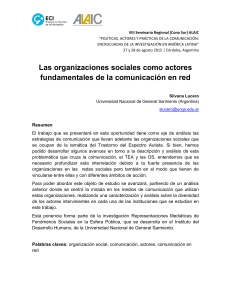 Las organizaciones sociales como actores fundamentales de la