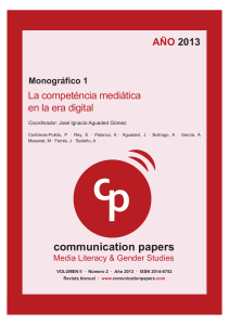 AÑO 2013 - Communication Papers